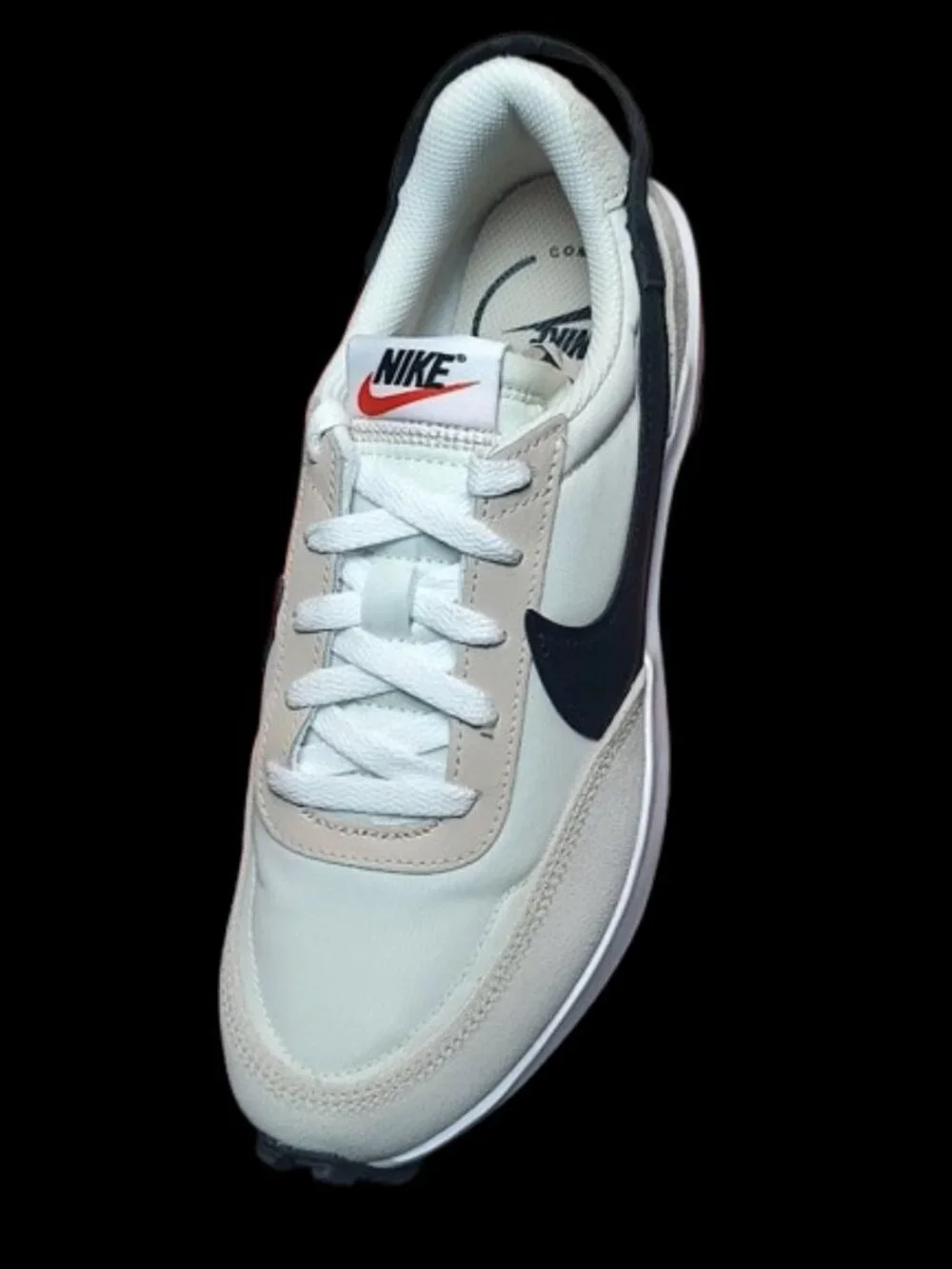 Nike Waffle Debut Sanddrift Black White DH9523-102 Women’s Size 8 Sneakers